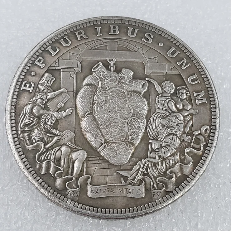 Американская монета Моргана Хобо сувенирная в форме сердца на удачу | Дом и сад