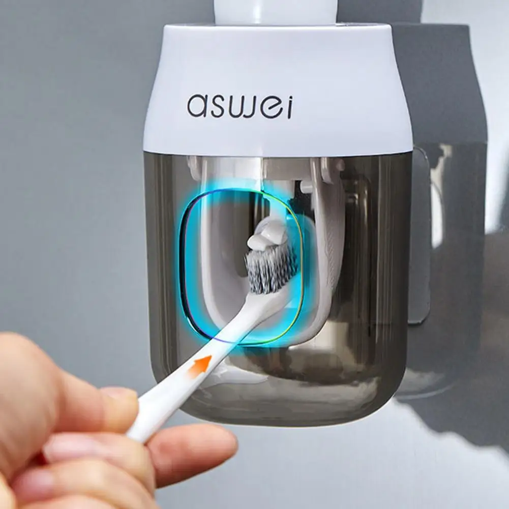 

Toothpaste Dispenser Convenient Wall Mount Easy to Use Creative Automatic Toothpaste Squeezer for Bathroom