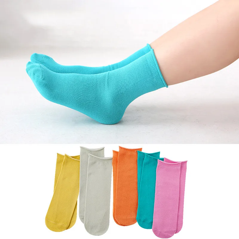 Носки для девочек 5 пар/лот весна лето большие детские носки карамельных цветов