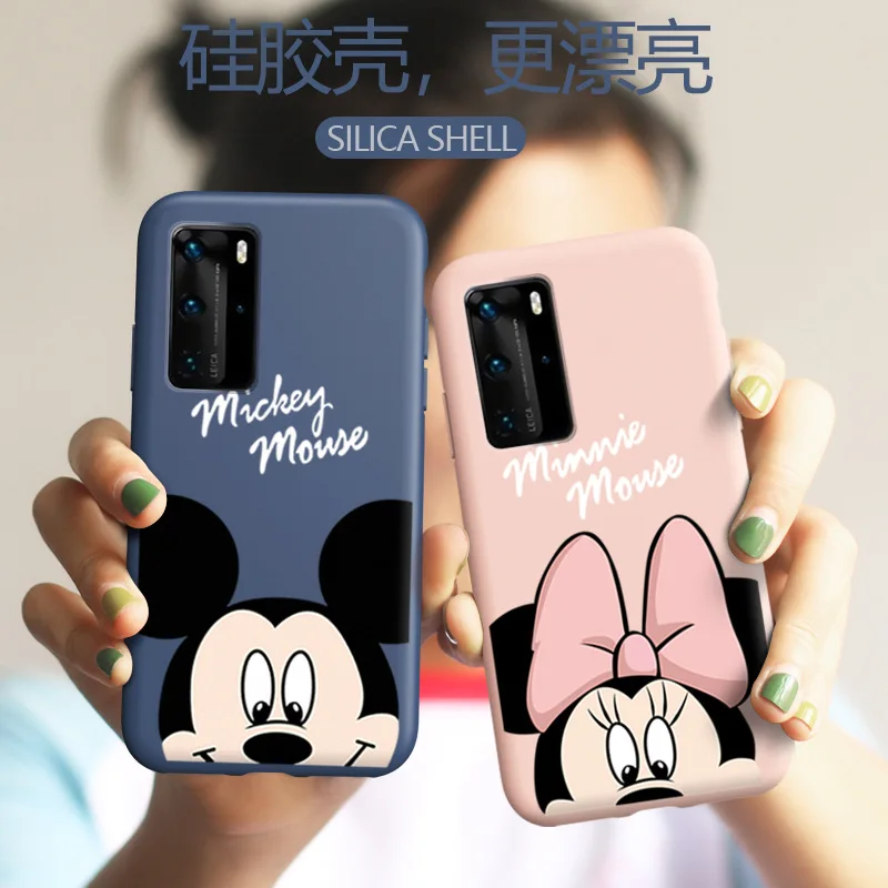 Чехлы для телефонов HUAWEI силиконовые чехлы мобильных с героями Диснея Микки Минни