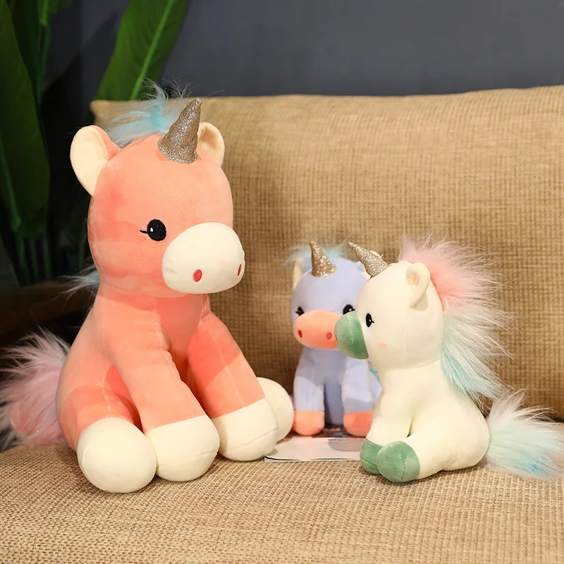 1 шт. плюшевая игрушка в виде единорога 28-45 см | Игрушки и хобби