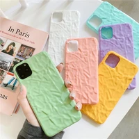 cute luxury soft silicon candy color simple solid 3d marble phone cases for iphone 13 12 11 pro xs max xr x 8 7 plus back cover