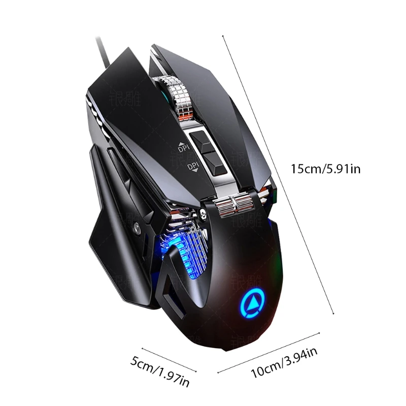 

G10 Gaming Mechanical Wired Gaming Mouse Macro Programming Pressure Gun Glowing Computer Accessories