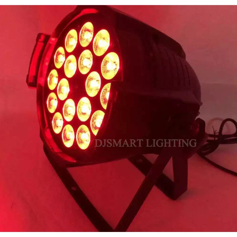 4 шт./лот 18x18 Вт RGBWA UV 6-в-1 светодиодный прожектор Par для помещений DMX512 сценический