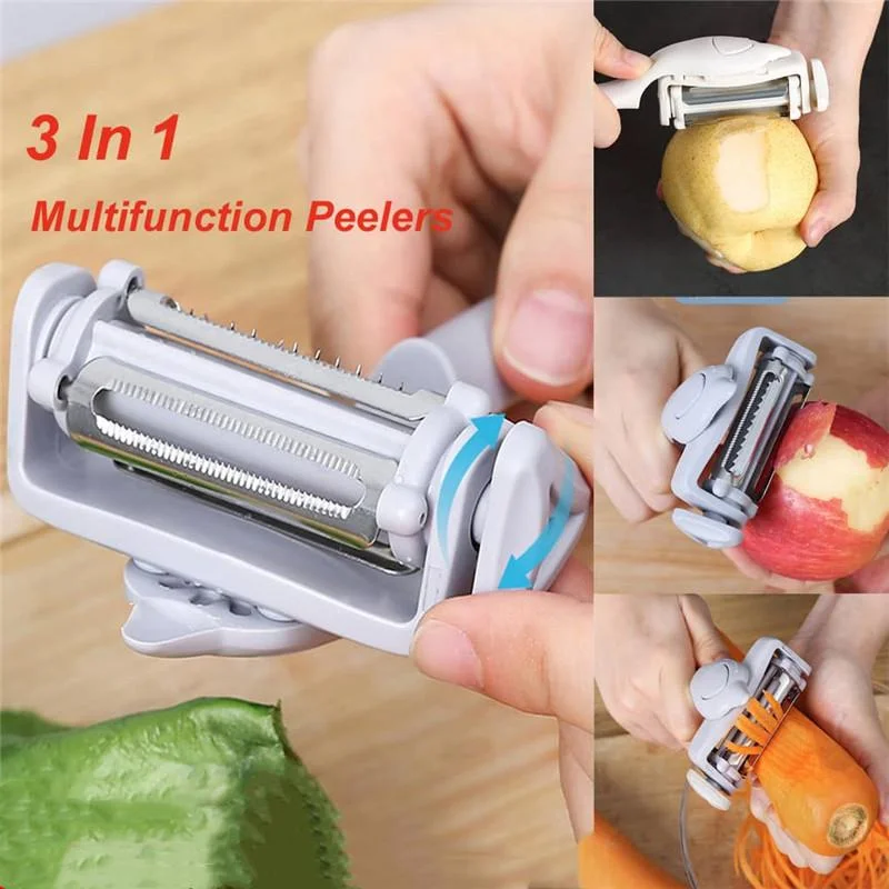 3 in1 Многофункциональный Картофелечистка популярное устройство для нарезки нож