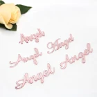 Персонализированное акриловое оформление имени места, персонализированные координаты имени гостей, прозрачнаяЗолотая напольная карта, украшение для свадьбы, дня рождения