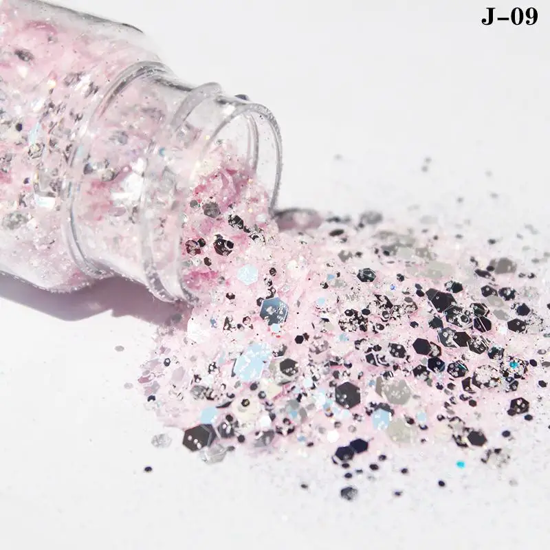 1 бутылка 20 мл массивный блеск косметический тумблер смола лак для ногтей слизь