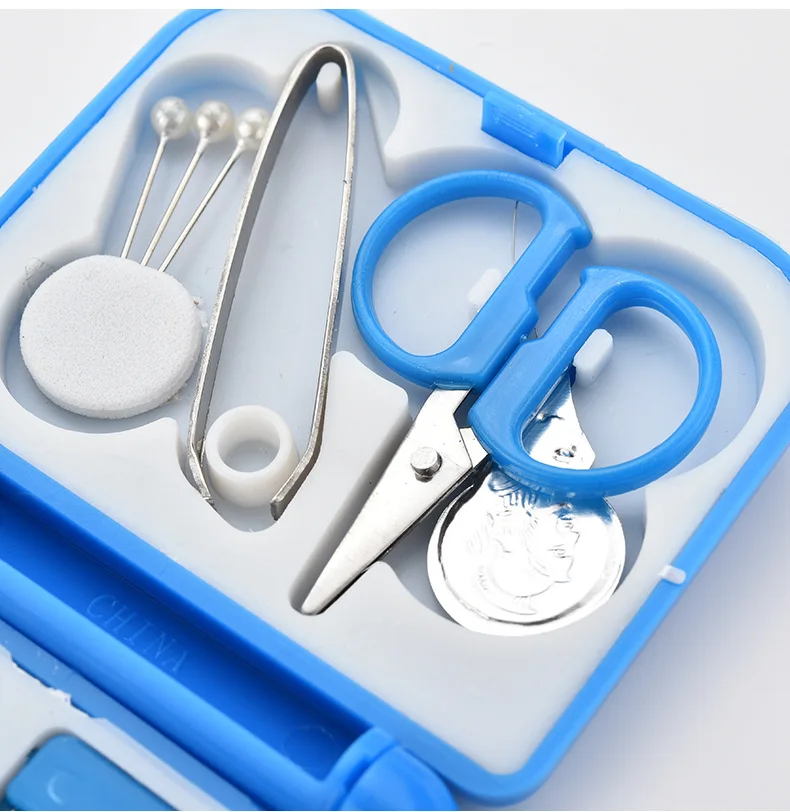 1 шт. мини портативный дорожный швейный набор ящик для хранения резьба иглы