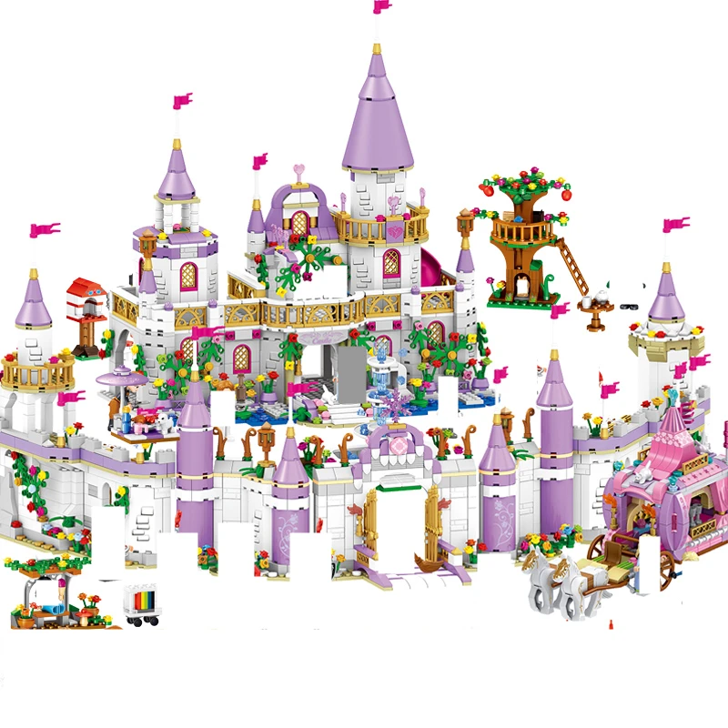 

2812pcs princess castle building blocks toys Compatible with known brand minifigs education training toys for children