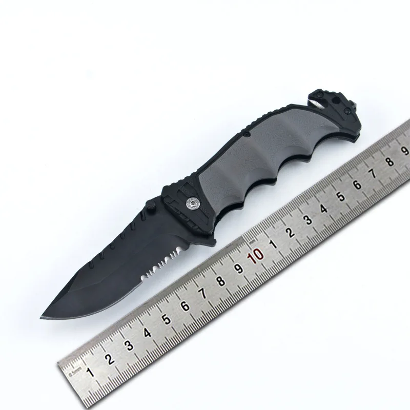 

Hysenss Outdoor Hiking Camping Hunting Fishing Jungle Tactical Folding Knife Stainless Steel Blade Peeling Survival Edc Tool