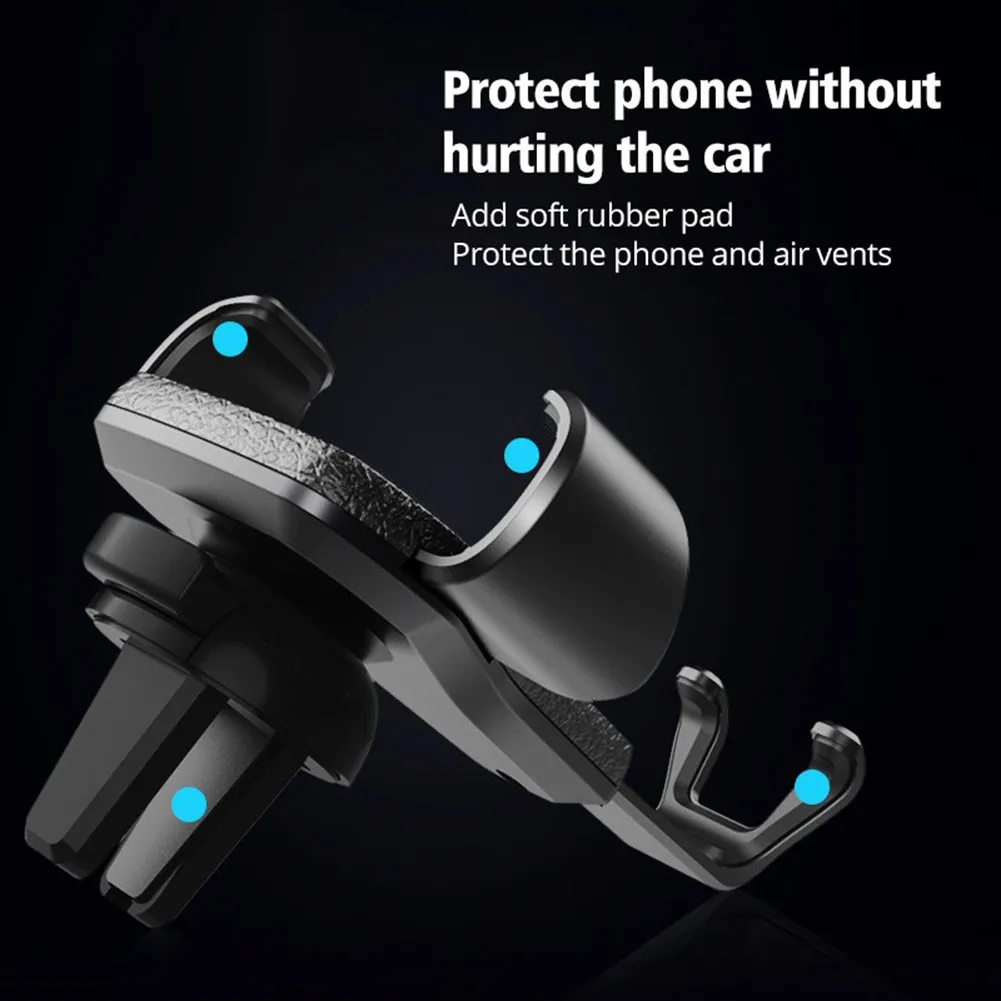 

Black ABS Plastic Dashboard 360 Rotation Cell Phone Holder Dashboard Car Phone Holder