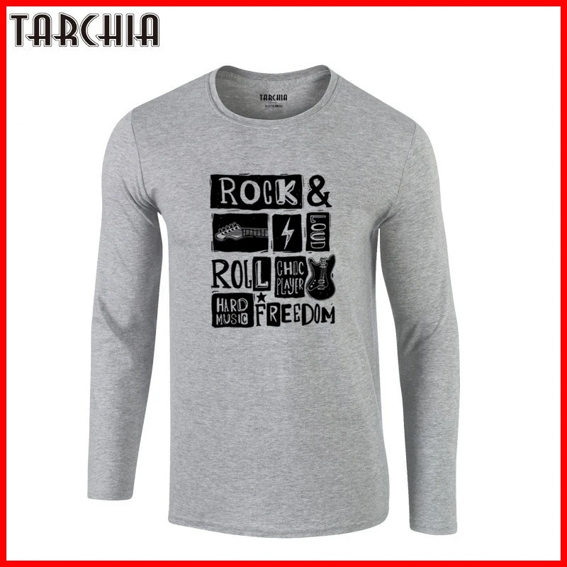 Мужская облегающая футболка TARCHIA 2022 новые хлопковые топы с рисунком