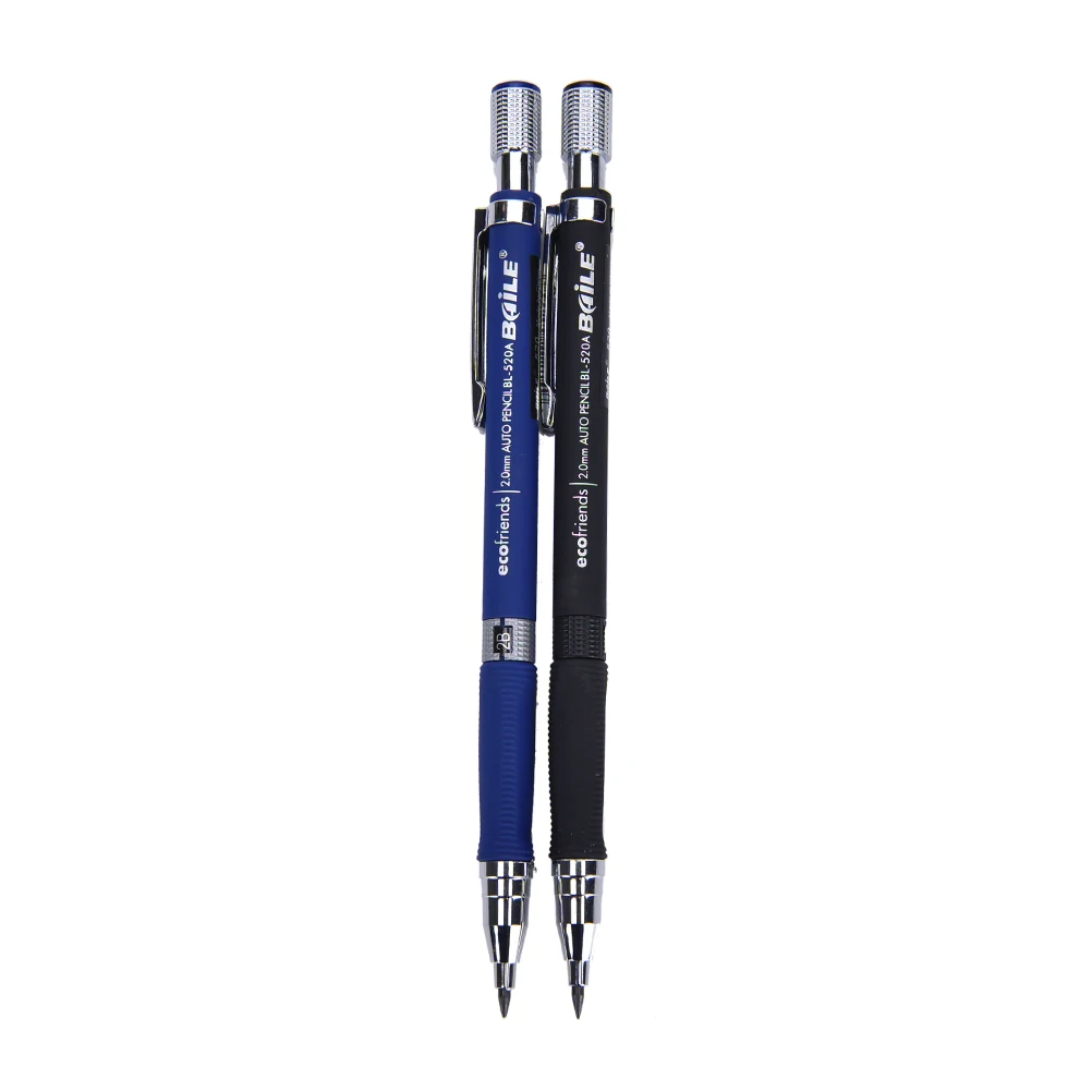 

1 шт. 2B 2,0 мм механические карандаши свинцовый держатель ручка для рисования карандаши для набросков школьные офисные канцелярские принадлежности случайный цвет