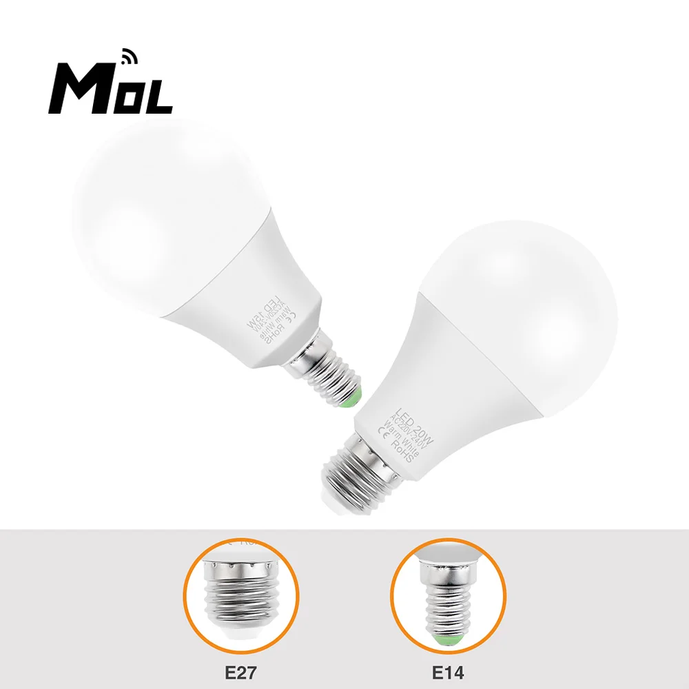 

10pcs LED Bulb Lamps E26 AC220V 240V Light Bulb Real Power 15W Living Room Home