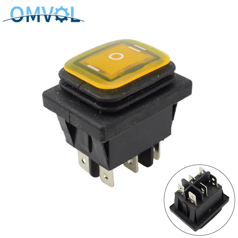 1 шт. 12В led фиксированный замок водонепроницаемый 6Pin кулисный переключатель 3