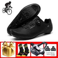 athletic cycling shoes men women breathable self locking zapatos ciclismo racing bicycle shoes add spd pedals outdoor footwear