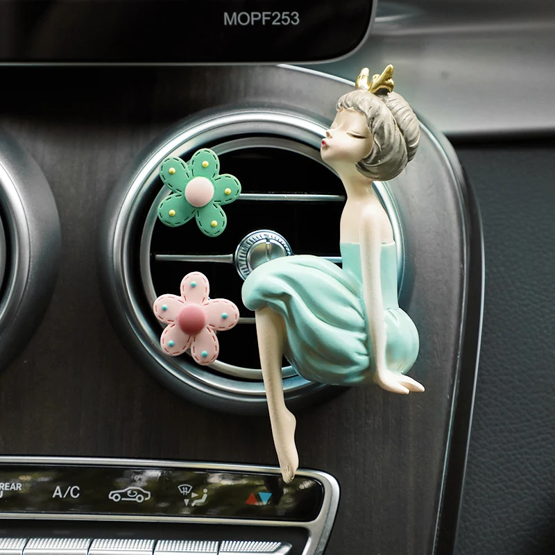 

Nordic Girl Floret Car Air Freshener Auto Accesorios Interior Perfume Diffuser Outlet Conditioner Fragrance Ornaments