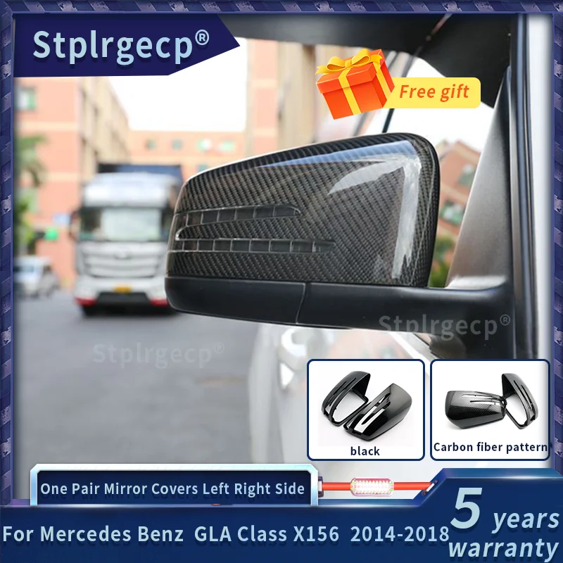 

Для Mercedes Benz GLA Class X156 2014 2015 2016 2017 2018 одна пара углеродное волокно Автомобильная крышка зеркала заднего вида крышка