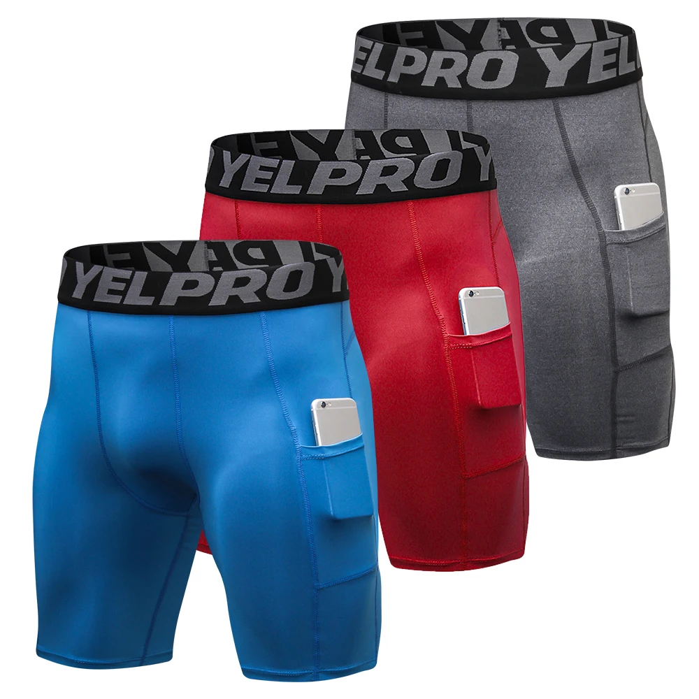 

3 пакеты Для мужчин компрессионные шорты для активного отдыха нижнее белье с карманом спортивные беговые кроссовки nikeeinglys, для занятий в спортивном зале, для активного отдыха