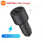 Зарядное устройство для автомобилей Xiaomi 10037 Вт, 5 В, 3 А, два USB, быстрая зарядка, адаптер, для смартфонов iPhone, Samsung, Huawei, Xiaomi 10