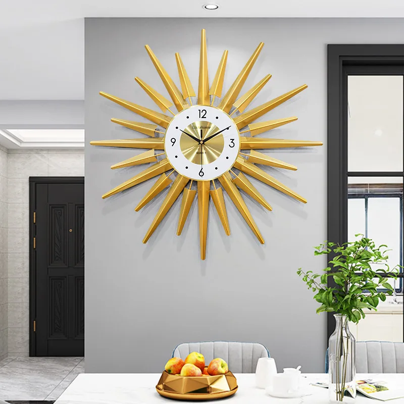 

Large Simple Wall Clock Modern Design Bedroom Nordic Art Creative Wall Clock Silent Living Room Reloj De Pared Home Decoration 6