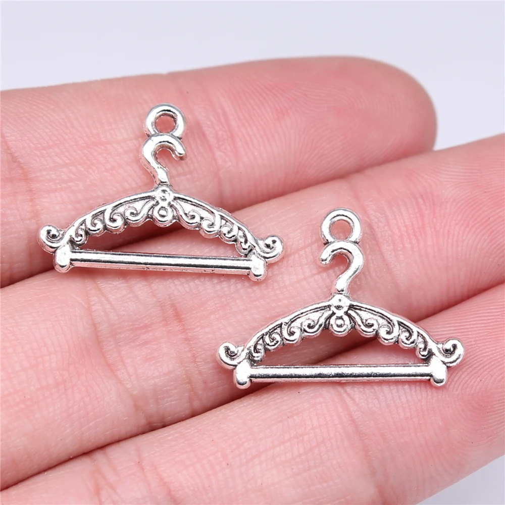 

20pcs 24x17mm Drying Rack Charms For DIY Jewelry Making Antique Silver Plated Zinc Alloy Charms Pendant Jewelry Findings