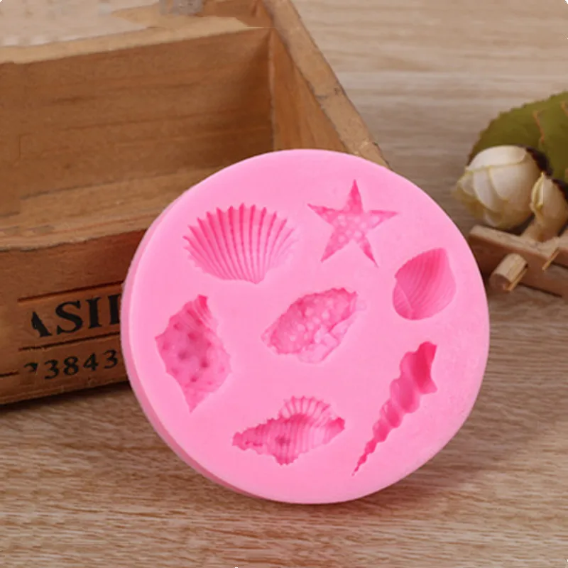 Морская раковина серии Формы Силиконовые формы торта выпечки 3D для печенья свечи