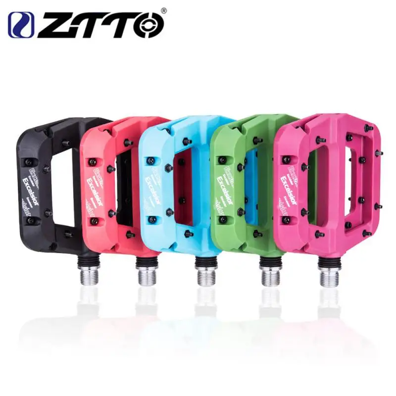 

ZTTO Mountain Bike Pedal Bicycle DU Bushing & Bearings Ultralight Flat Pedal XC BMX Anti-slip Widen Pedal Cycling Bicycle Pedal