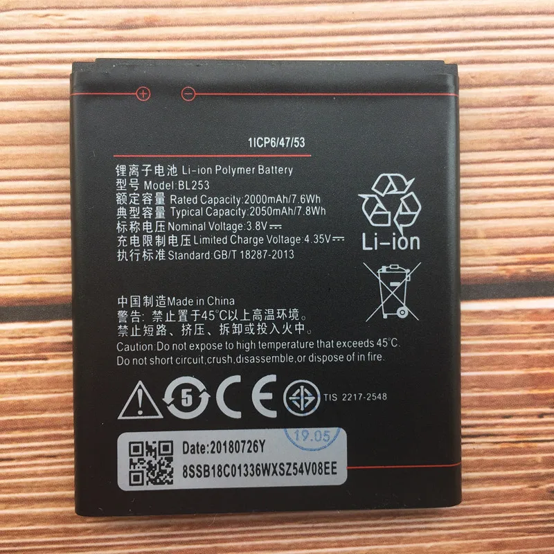 

Original BL253 2050mAh Battery For Lenovo A Plus A1010a20 A2010 A2580 A2860 Vibe A A1000 A1000m Batteries