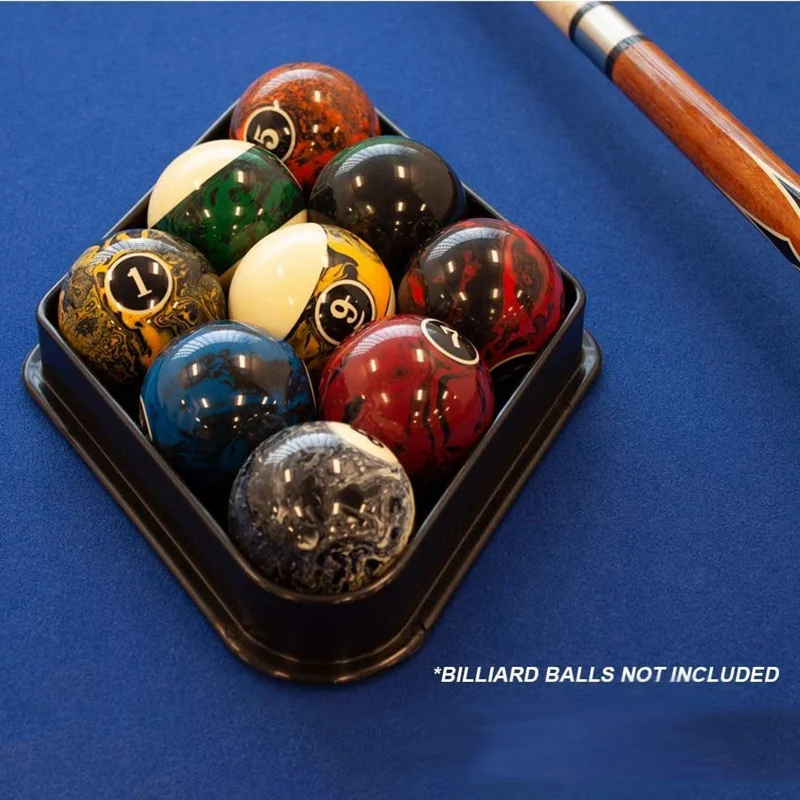 

4 Pack Plastic Billiard Pool Ball Rack 8 Ball Triple-cornered & 9 Ball Diamond Racks Billiard Balls Billiard Accessory