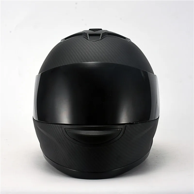 ABS Material Carbon Fibre Pattern Motorcycle Helmet Full Face DOT Moto Motocross Off-road EPS Professional Capacetes ATV enlarge