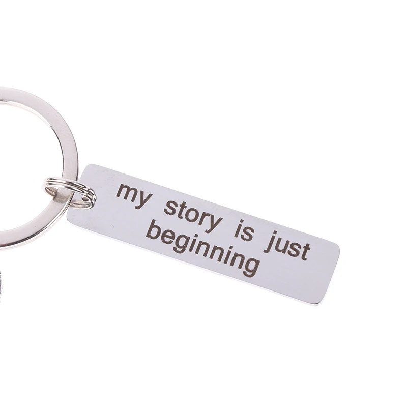 Выпускной брелок из нержавеющей стали брелок "my Story Is Just Beginning" Выгравированный вдохновляющий брелок подарок студенту