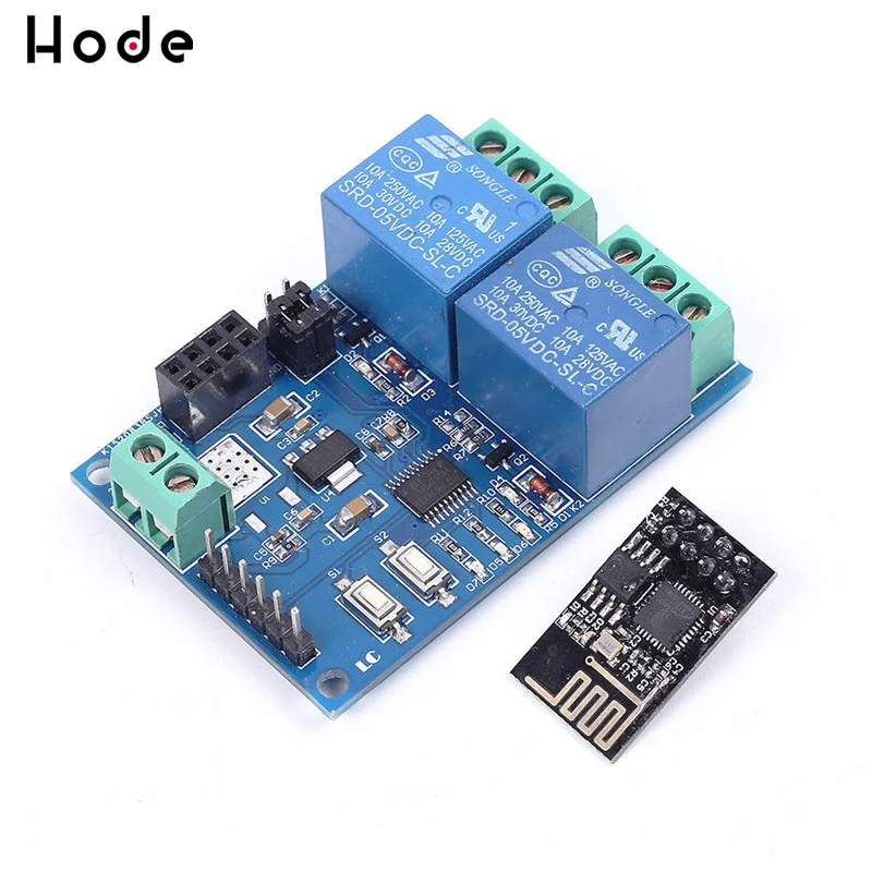 Реле канала 12 В 5 ESP8266 ESP 01 2 WiFi реле канальный релейный модуль для IOT Smart Home|Реле| |