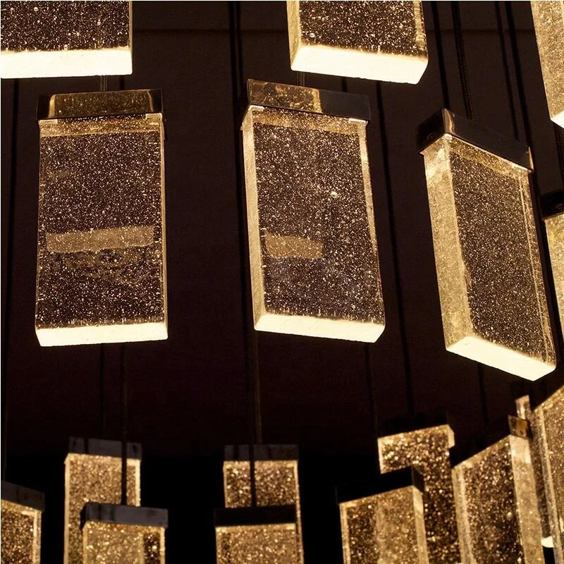 Изготовленная на заказ современная светодиодная хрустальная люстра