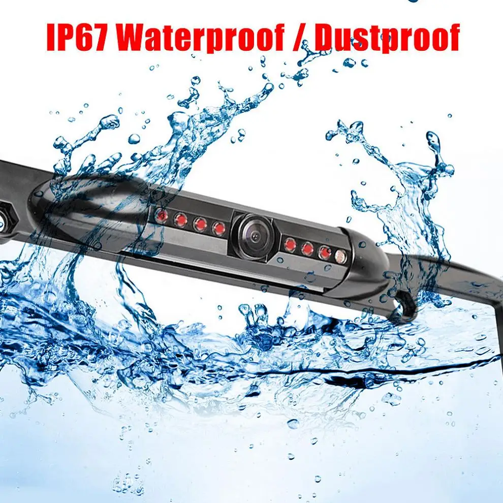 

Night Vision Wide Angle Auto Car License Plate Frame Rearview Camera Parking Assistance Car Reverse Backup Rear View Camera