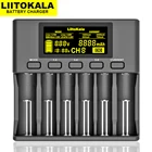 Зарядное устройство LiitoKala для аккумуляторов, 6 ячеек, автоматическое определение полярности для аккумуляторов 3,7 в, 18650, 26650, 21700, 32650 в, AA, AAA