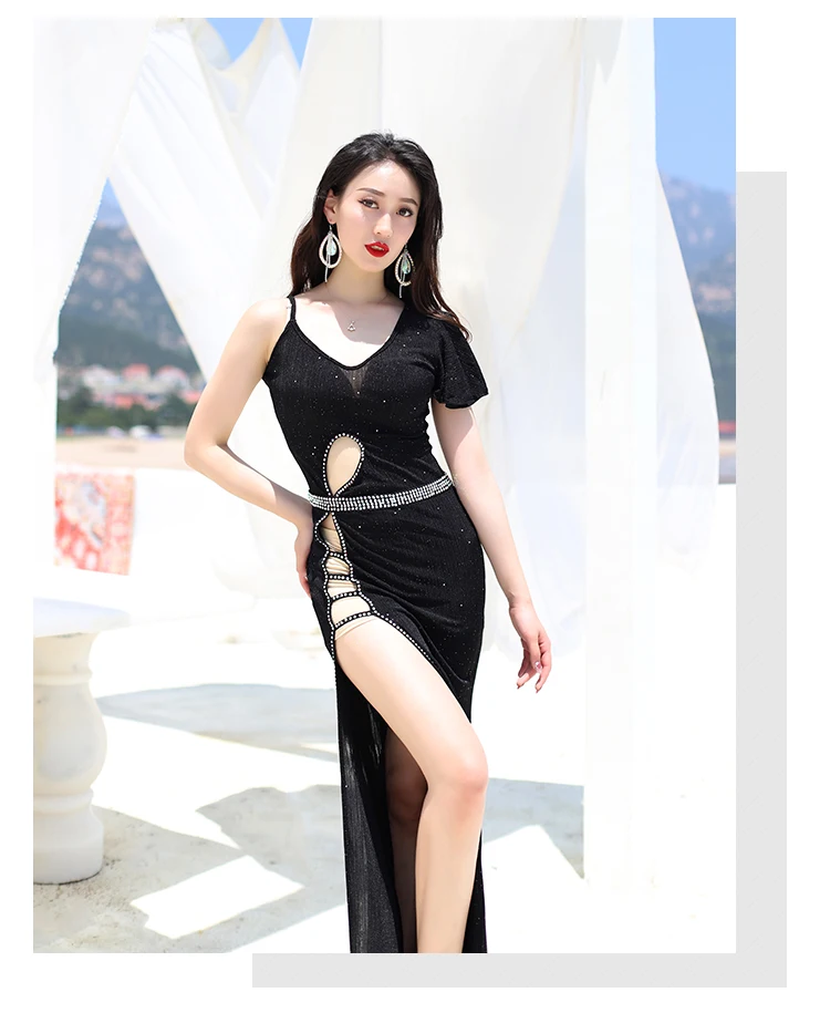 Женская одежда для танцев живота практики новая сексуальная полая цельная