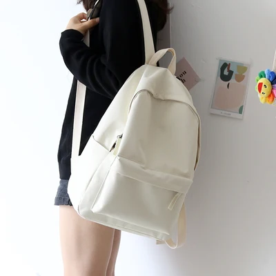 beige big size NuFangU простой классический дизайн Оксфорд корейский стиль женский рюкзак модная сумка для отдыха для девочек школьная Студенческая сумка для книг для подростков - Цвет: beige big size