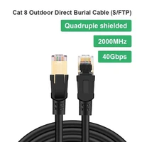 cat 8 ethernet rj45 cable super speed 40gbps patch lan network copper gold plated lot 13510m