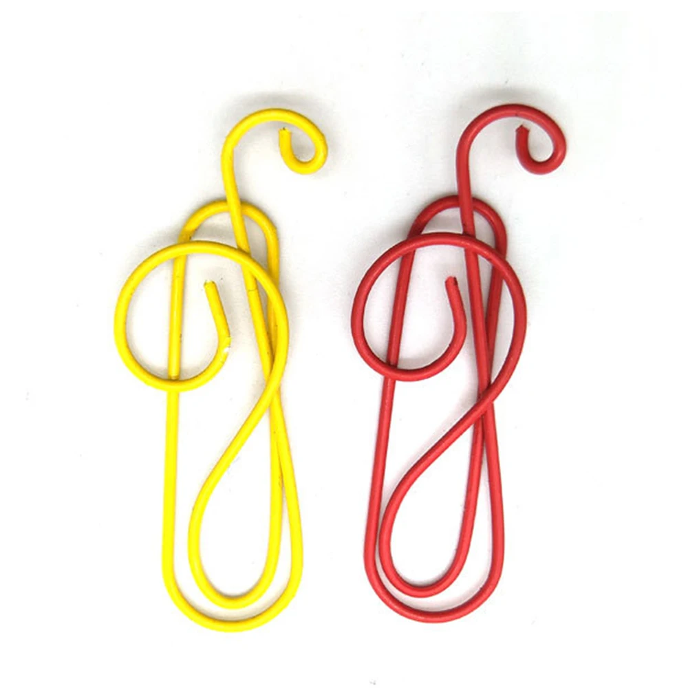 12 шт./корт. Цветные музыкальные фотобумажные зажимы металлические закладки файлы