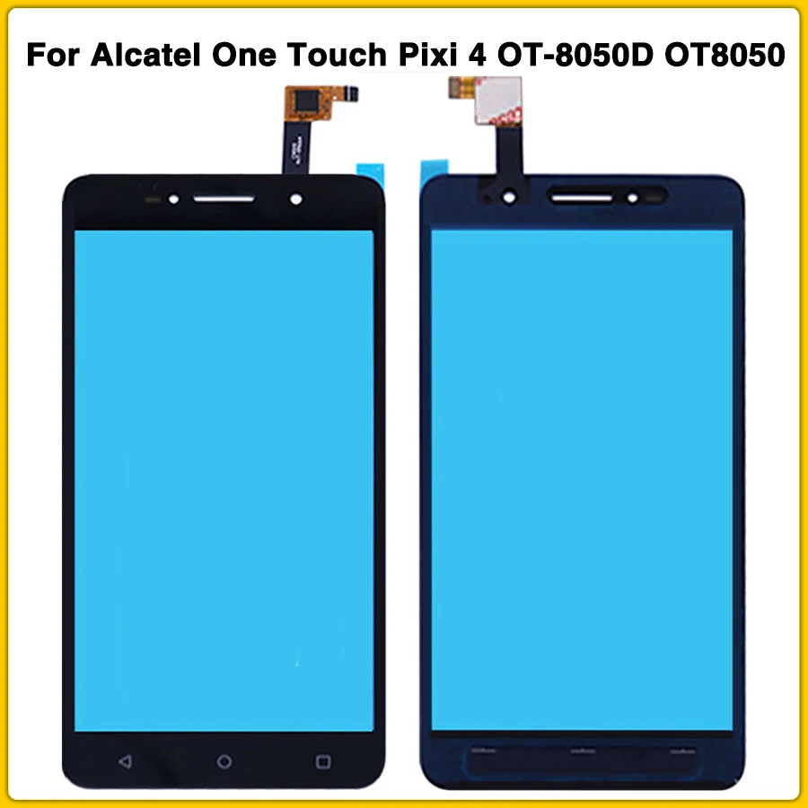 8050D сенсорный экран панель для Alcatel One touch Pixi 4 OT-8050D OT8050 8050D 8050 Переднее стекло дигитайзер сенсор стекло объектив