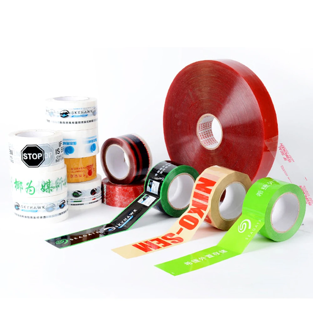 Multicolor Craft Prints Adhesive Tape Logo Content Customizing Packaging Tape 100m/roll