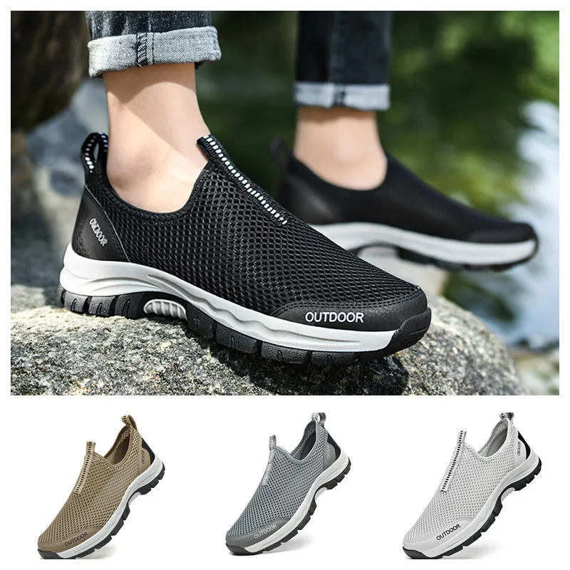 

YISHEN Men Casual Shoes Summer Soft Loafers Slip-On Lightweight Breathable Mesh Men Sneakers Tenis Masculino Zapatillas Hombre