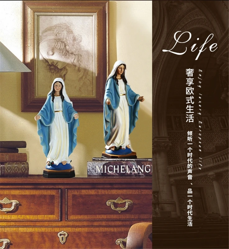 

2021 New 9" Religious Generous Virgin Mary Statue, The Blessed Mother of The Immaculate