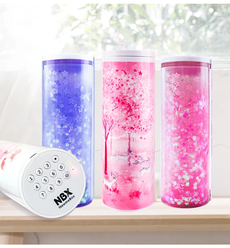 Чехол для карандашей с паролем Newmebox большой футляр ручек и мультяшным рисунком