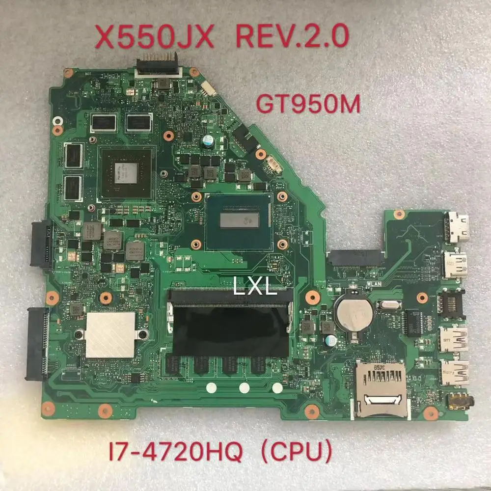 X550JX REV.2.0 материнская плата для ноутбука ASUS FX50J A550J K550J W50J GTX950M I7 4720HQ ноутбук motheboard