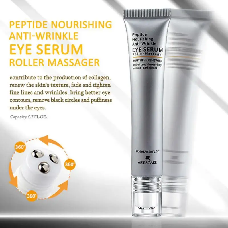Пептидный коллагеновый крем для глаз роликовый массажер патчи омолаживающее