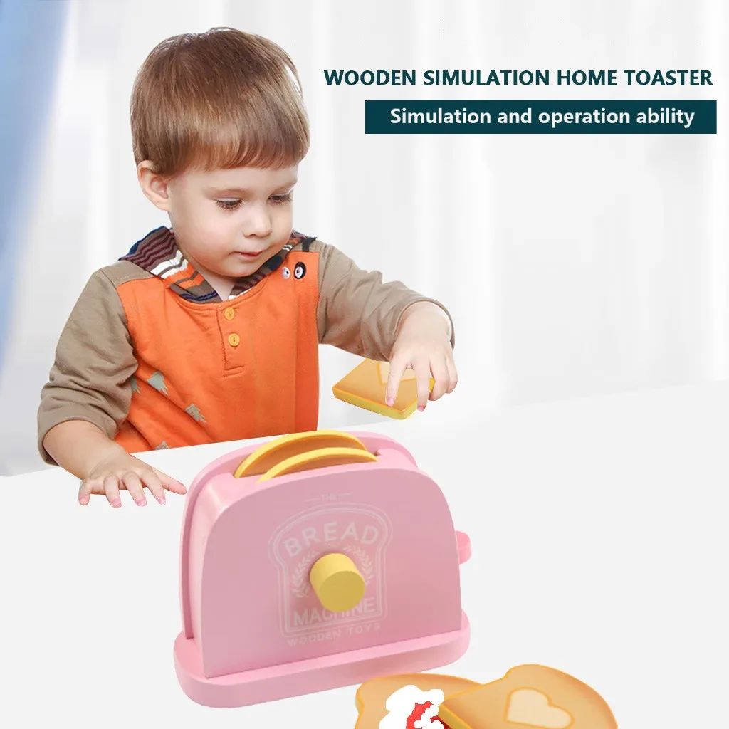 Деревянная Кухня игровой дом машина для выпечки хлеба головоломка строительные