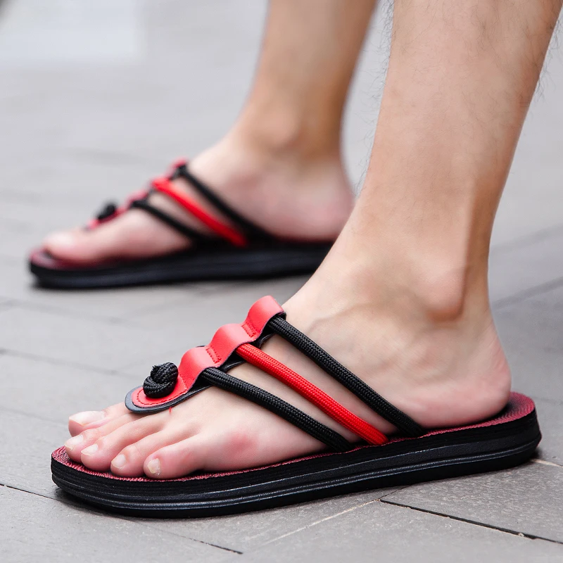 

Mens Slippers Outdoor Summer Men Flip Flops High Quality Beach Sandals Anti-slip Zapatos Hombre Casual Shoes Wholesale