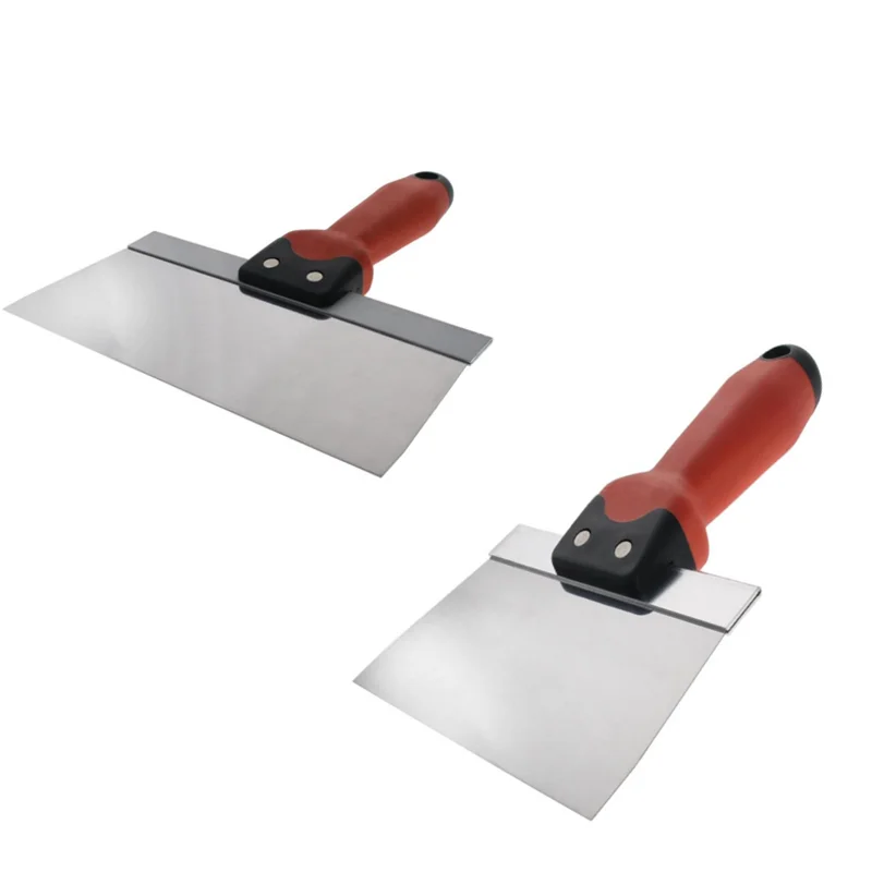 

1/2Pcs 6/8/10/12 Inch Putty Knife Plastic Handle Light Portable Trowel Stainless Steel Scraper New Household Construction Tools